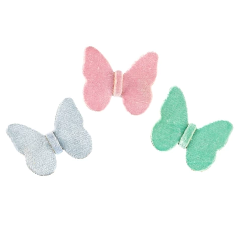 PRESILHA BORBOLETA VELUDO (PAR OU KIT) - comprar online