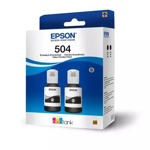 Tinta 504 Epson Negra Para Impresoras Epson L4150 L4160 L4260 L6161 L6270 L14150 X2 Unidades