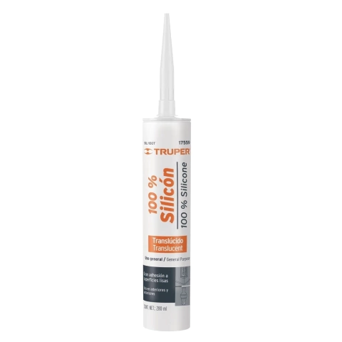 Silicona Sellador 280ml Translucido Truper