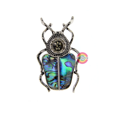 Broche Escarabajo Turquesa