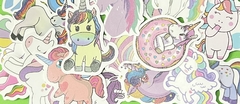 Imagen de Set Stickers Unicornio