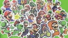 Set Stickers Mario en internet