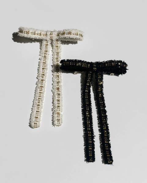 Laço Alex tweed preto | off white