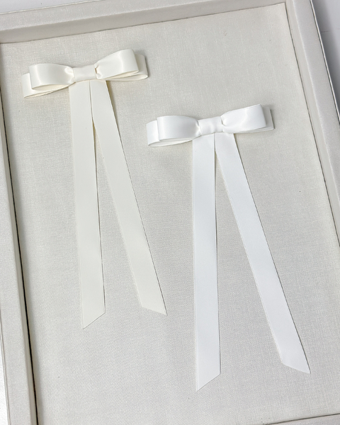 Laço Noa - Fita de Seda | Branco, Off white - comprar online