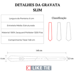 Gravata Slim Verde Claro Estampada - loja online