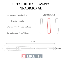 Gravata Tradicional Azul e Amarela Estampada - loja online