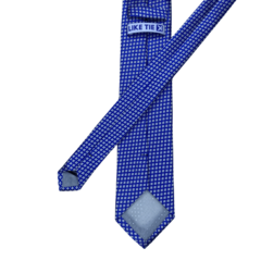 Gravata Tradicional Azul e Branca Estampada - Like Tie Gravataria | Gravatas e Acessórios Masculinos de Alto Padrão