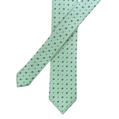 Gravata Slim Verde Claro Estampada na internet