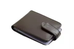 Carteira Masculina de Couro Sintético – Cor Marrom-Café