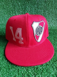 gorra plana #14 roja