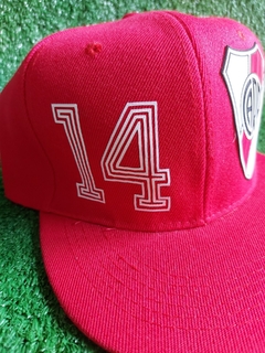 gorra plana #14 roja - comprar online