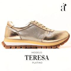 Zapatillas Teresa Platino - comprar online