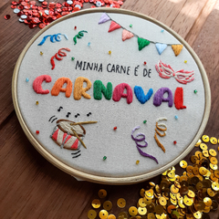 Minha carne é de carnaval - risco para bordar na internet