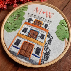 quadro bastidor bordado - personalizado
