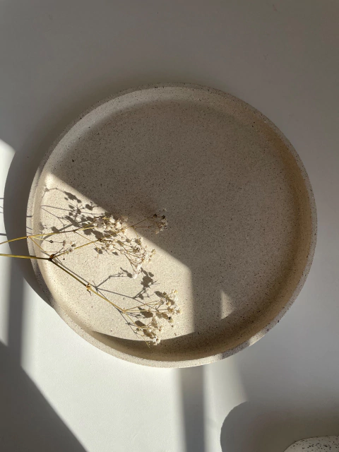 Bandeja Redonda Areia