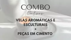COMBO Curso Velas Aromáticas e Velas Esculturais + Curso de Peças em Cimento