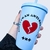 Vaso con pajita ANTIROMANTIC