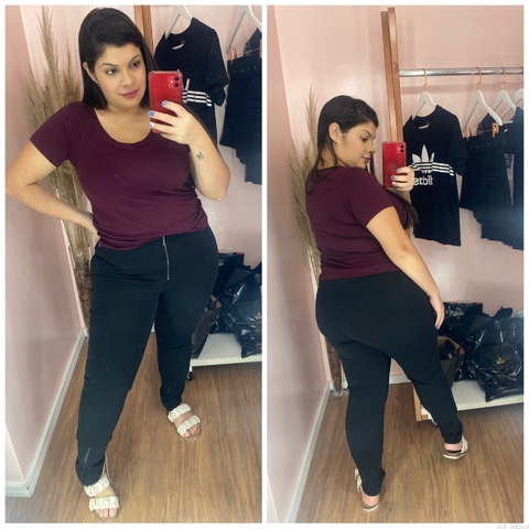 Calça Três Ziperes Ponto Roma 095