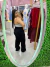 Imagem do Calça Cargo Jeans Wide Leg Black 8332