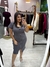 Vestido Canelado com Ziper 383 - bbonitta