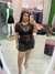 Body Tule Lurex Manga Curta 492 - bbonitta