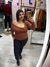 Blusa Carla Assimétrica Manga Longa Canelado - bbonitta