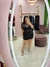 Body Tule Lurex Manga Curta 492