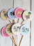 Toppers cupcake/pastelería Granja de Zenón x 12 u.