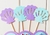 Mini toppers formas simples calados Fondo del Mar x 10 u. - SD PARTY STORE-Tienda de productos y papelería para fiestas