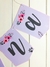Banderín nombre impreso Flores-HASTA 8 LETRAS- - comprar online