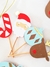 Mini toppers Navidad (12 unidades)