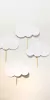 Mini toppers formas simples calados Nubes-Sonic x 10 u.