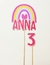 Cake topper Arco iris Decoración Torta Arco iris 