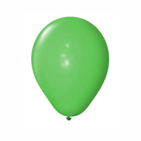 Globos latex standard 9" x 5 u. VERDE