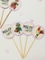 Toppers cupcake/pastelería Granja de Zenón x 12 u. - comprar online