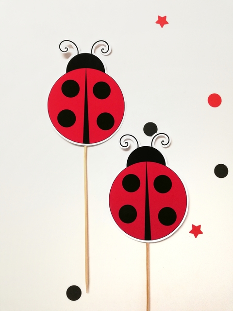 Toppers grandes tutores Ladybug
