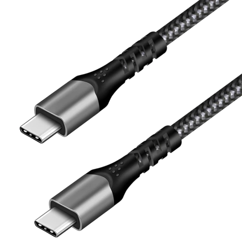 Cable USB-C A USB-C Ultra Rápido pConnection - De 240W 20Gbps 4K. Con tecnología USB 3.2 Gen 2, alcanza velocidades de hasta 20 Gbps, permitiendo transferir archivos pesados en segundos y disfrutar de video en resolución 4K sin interrupciones. Soporta has