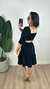 Vestido Curto Viscolinho Preto Liso - loja online