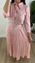 Vestido Maxi Midi Listrado Rosa na internet