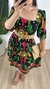 Vestido Curto Viscolinho Inspiração Farm Preto - Katrin Jessica