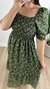 Vestido Beatriz Midi Estampado Verde Musgo na internet
