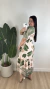Vestido Luana Estampado Verde/Nude na internet