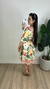 Vestido Curto Viscolinho Estampado Branco - Katrin Jessica