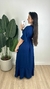Vestido Envelope Longo Duna Azul Marinho - comprar online