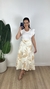 Saia Envelope Midi Floral Nude - comprar online
