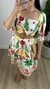 Vestido Curto Viscolinho Estampado Branco na internet