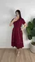 Vestido Midi Chemise Viscolinho Marsala - comprar online