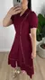 Vestido Midi Chemise Viscolinho Marsala - loja online