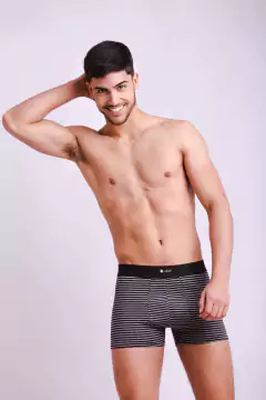 BOXER NEGRO GRIS | LINEA CLÁSICA