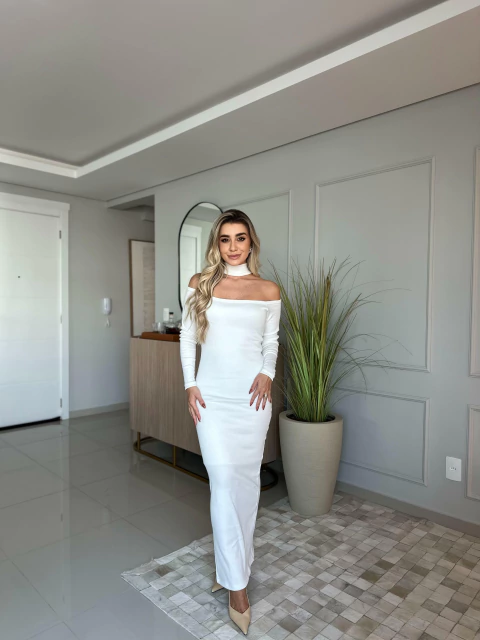 Vestido Manoella Manga Longa